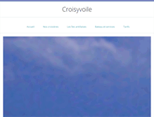 Tablet Screenshot of croisyvoile.com